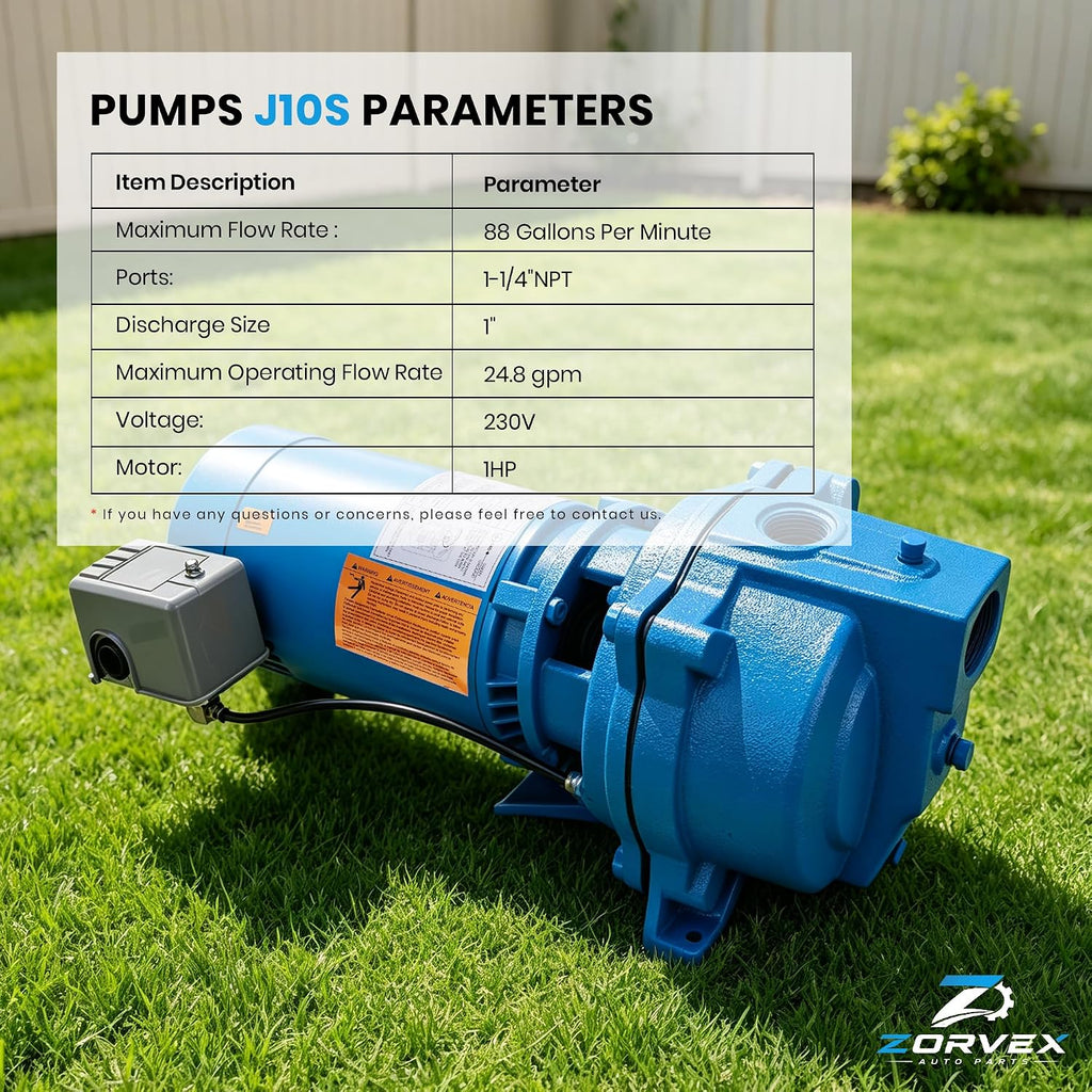 Replacement for Goulds J10S Shallow Well Jet Pump