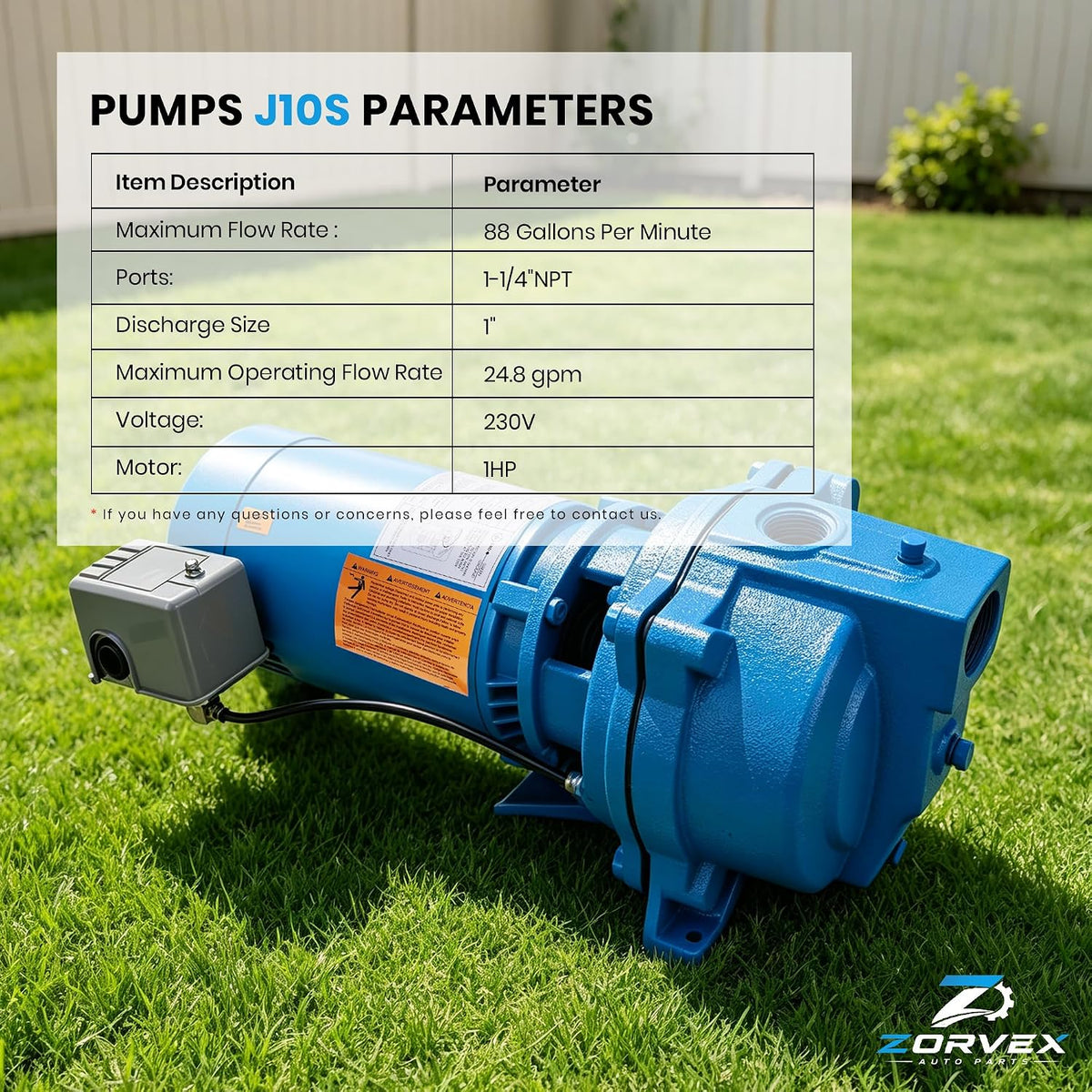 Replacement for Goulds J10S Shallow Well Jet Pump