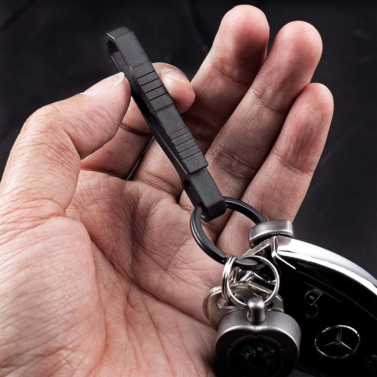 Titanium Keychain Pocket Clip, EDC Belt Key Holder