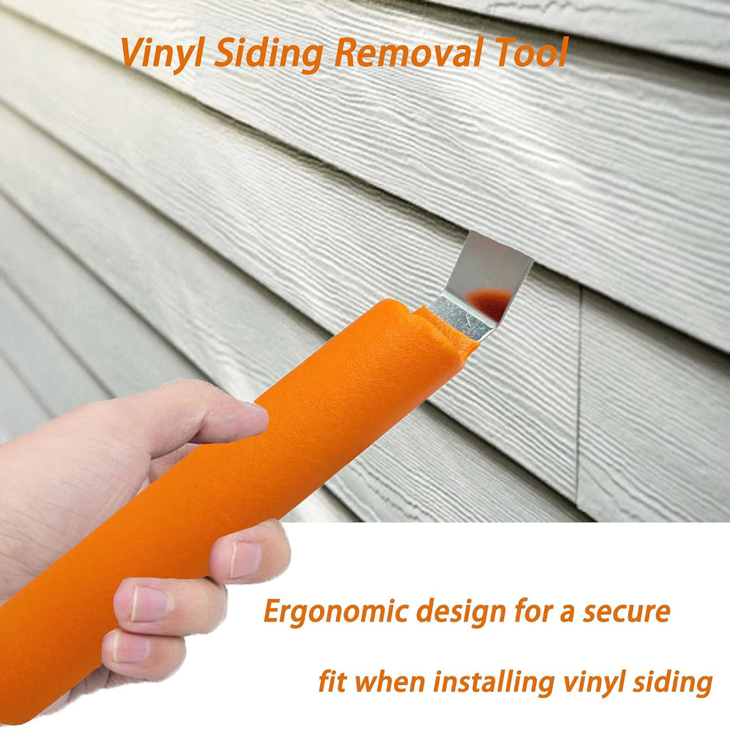 1-Piece Vinyl siding Removal Tool,Zip Tool Vinyl siding,Houses Remove CrowbarTool,Hand Tools with Comfortable