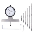 Clockwise Tools Dial Depth Gauge, DDGR-0105 0-1", Plus 1"-2", 2"-3", 3"-4", 4"-5", 5"-6", 6"-7" Extensions