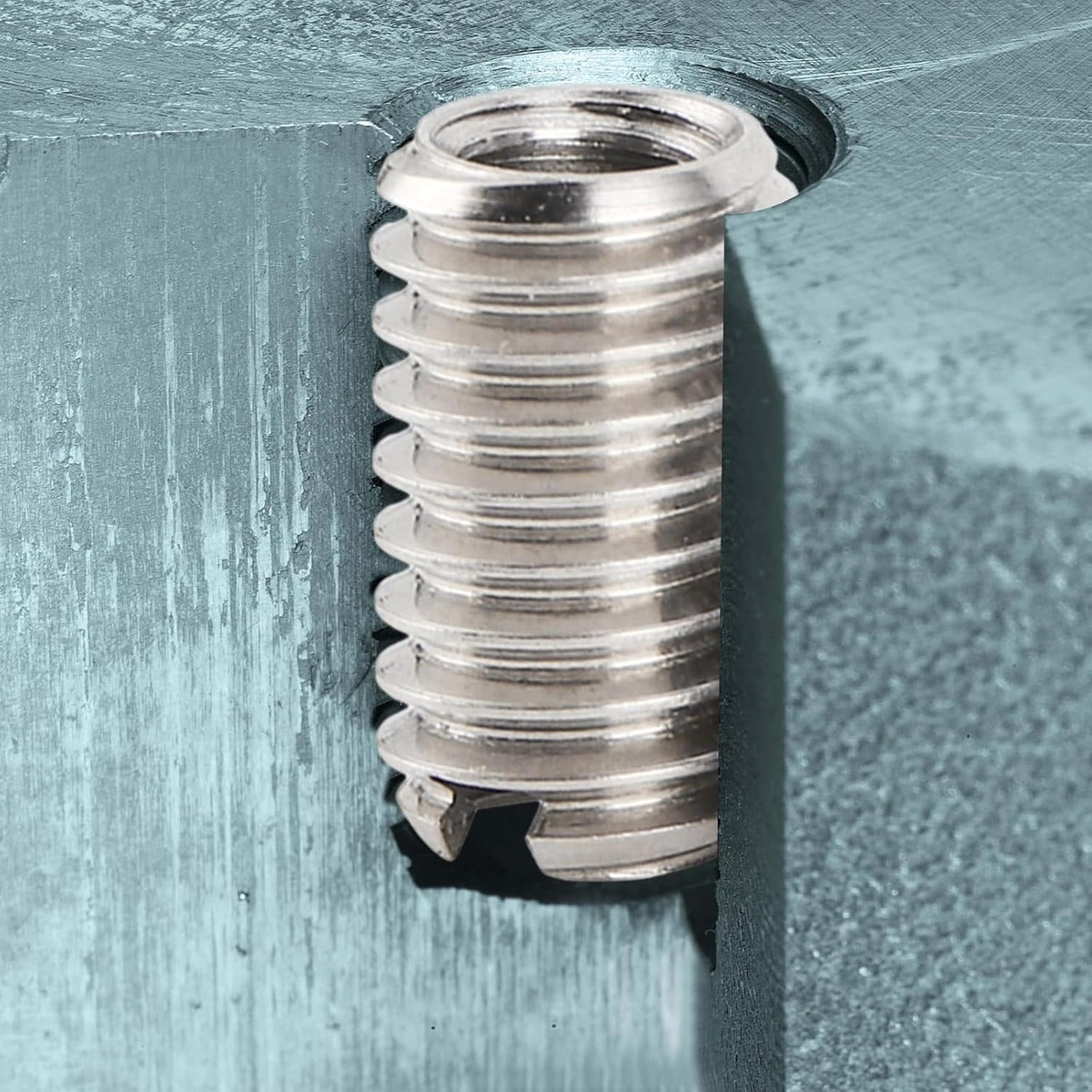 BORDSTRACT 10pcs Self Tapping Thread Inserts,M4x0.7-M6x1
