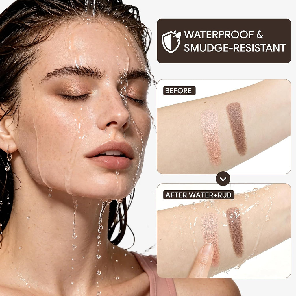 Dual-Ended Cream Eyeshadow Stick, Taupe Matte & Rose Gold Shimmer