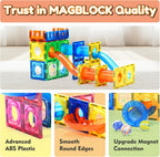 85PCS Marble Run Magnetic Tiles Toy Building Blocks STEM Ages 5+