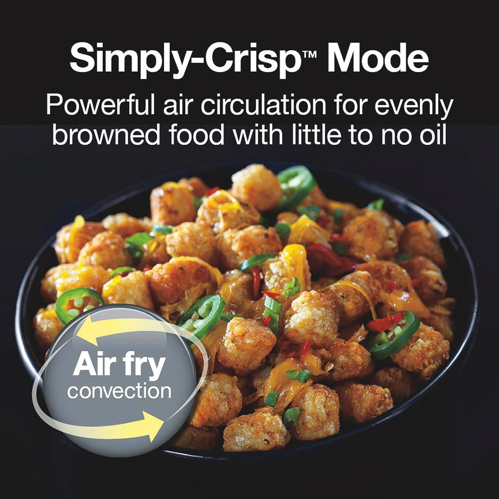 4 Slice Countertop Air Fryer Toaster Oven Combo | Air Fry, Bake, Broil, Toast | 200-450⁰F Adjustable Temp | 30 Minute