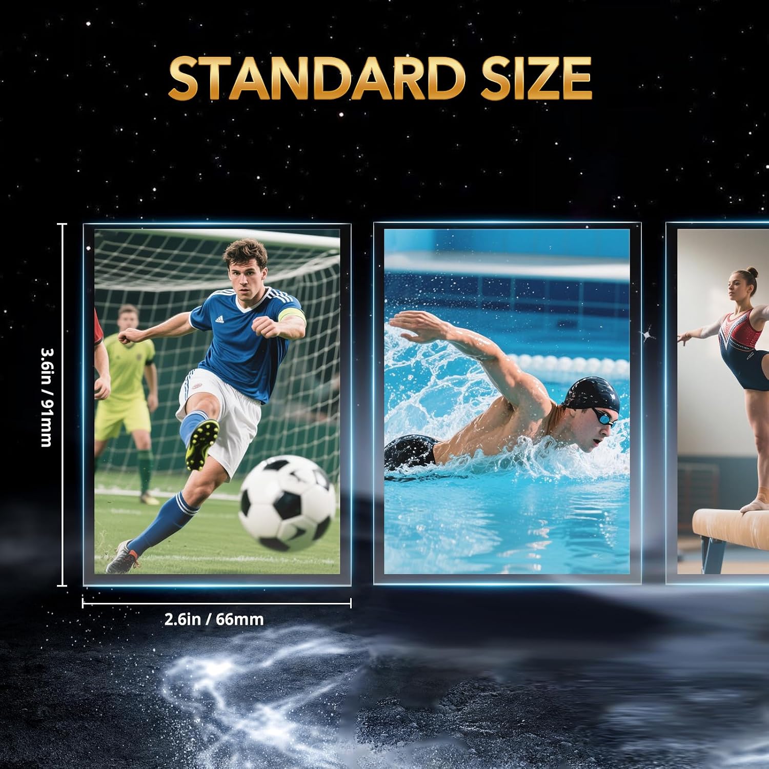 800 Counts Card Sleeves, Premium Clear Polypropylene (PP) Card Sleeves, Penny Trading Cards are Suitable for Standard
