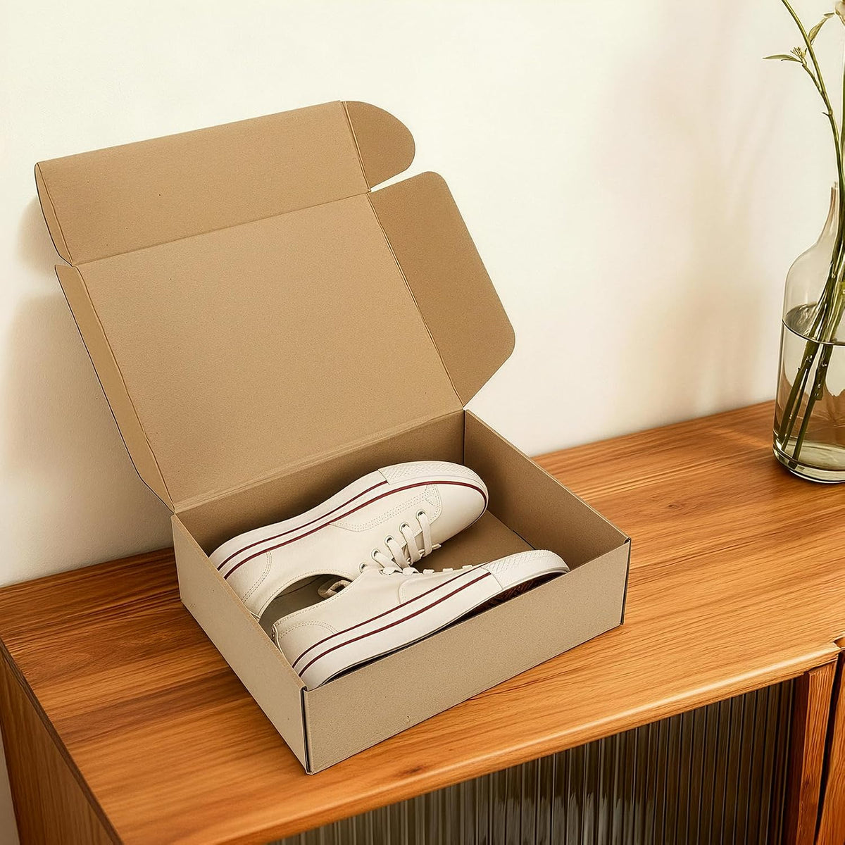 13x10x4 inch Cardboard Shipping Boxes, Set of 15 Gift Boxes, Brown