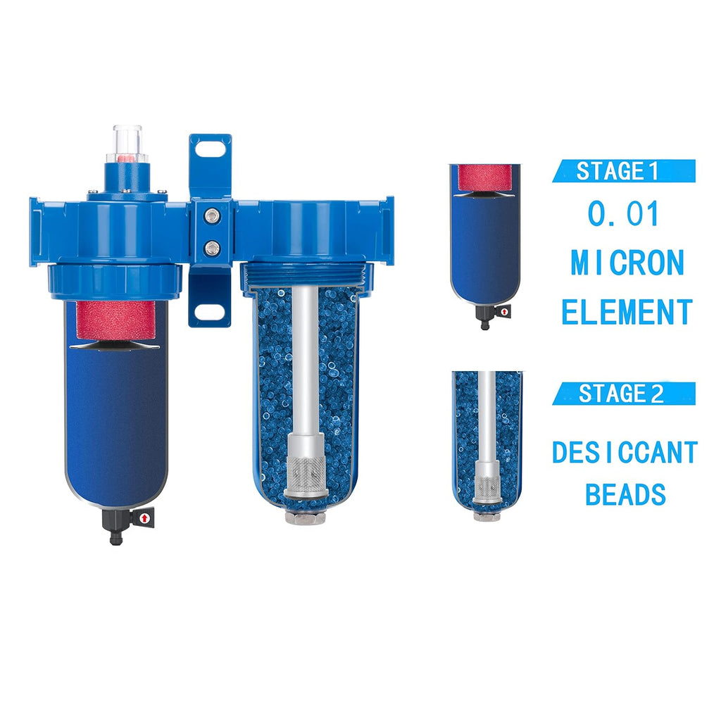 NANPU Zinc Alloy Coalescing Filter & Desiccant Dryer System