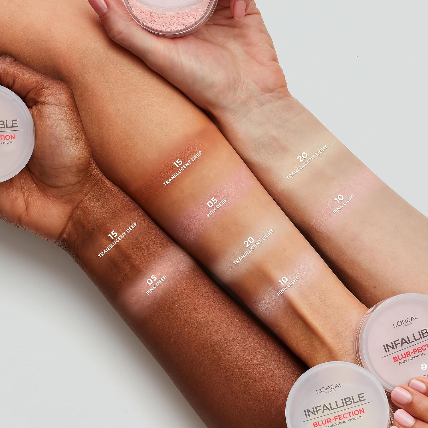 Infallible Blur-fection Longwear Loose Setting Powder, Blurring Face Powder With Up to 24HRs of Wear, Brightening