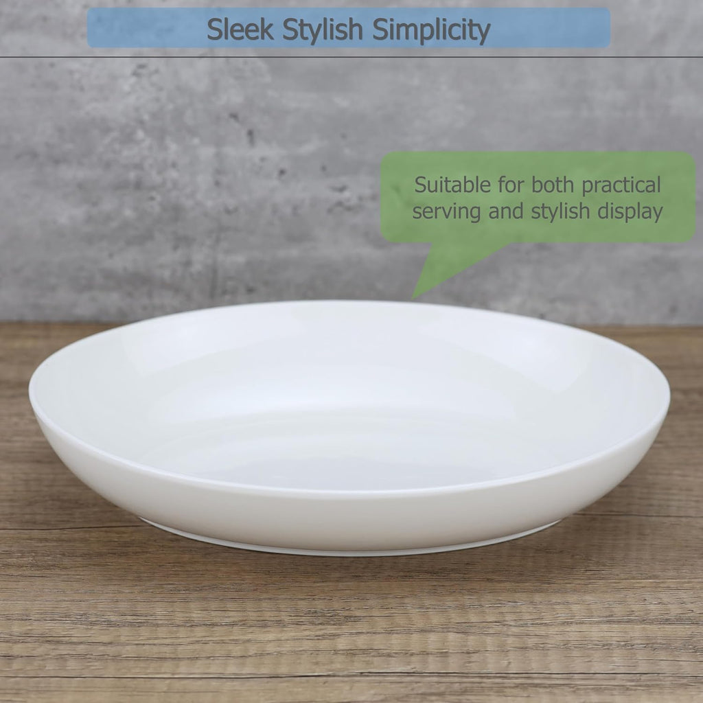 Ceramic Deep Plates Oval Shaped Dishes, Size of L10.8 x W7.7