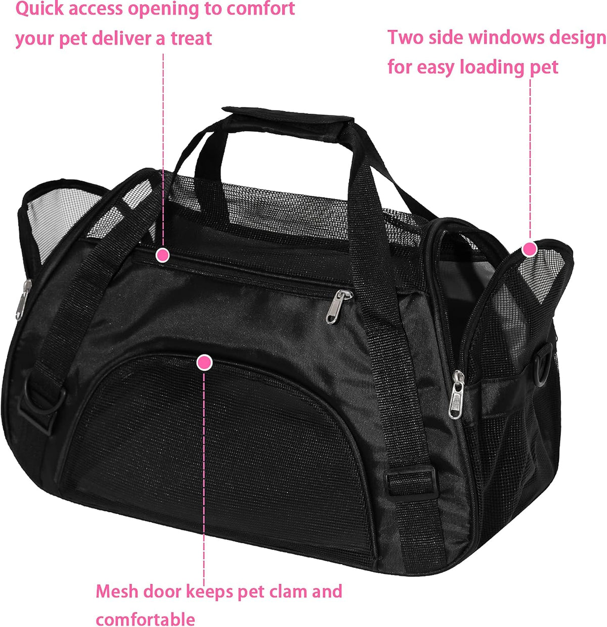 Pet Carrier Soft-Sided Carriers for Cat Carriers Dog Carrier for Small Medium Cats Dogs Puppies Pet Carrier Airline