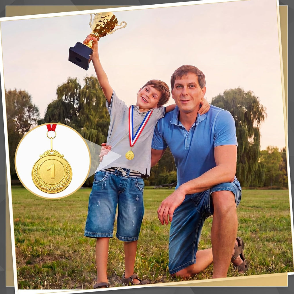 Gold 1st 2nd 3rd Silver Bronze Award Medals | Winner Award Medals Prizes with Neck Ribbon, 1st 2nd 3rd Prizes for
