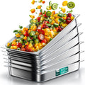 Stainless Steel Steam Table Hotel Pan Set 1/1 Size 2.5 Inch 6 Pack