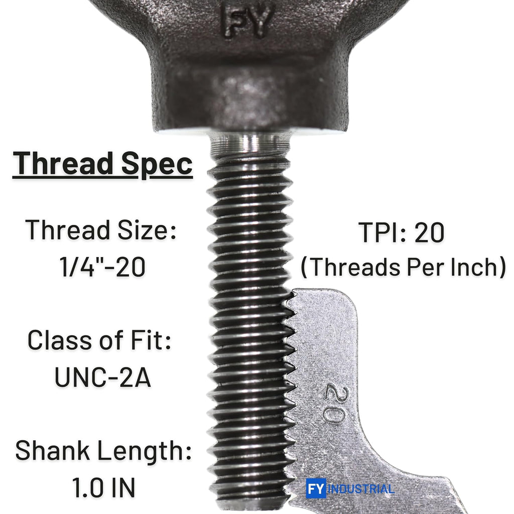 5 Pcs Lifting Shoulder Eye Bolts 1/4"-20 X 1