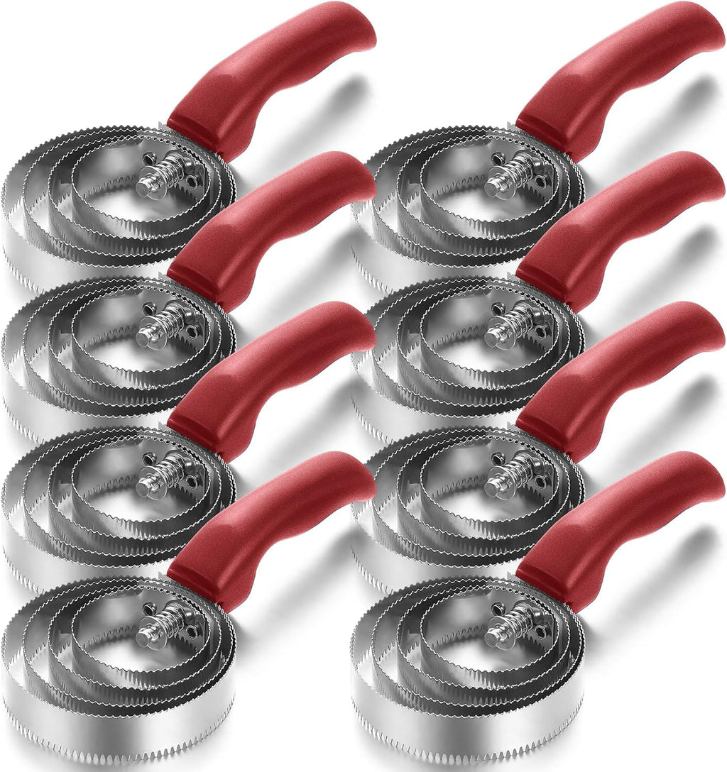 4 Rings 8 Pack Curry Comb Horse Brush Metal Curry Brush Derby Party Supplies Reversible Stainless Steel Comb Scraper