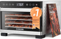 Food Dehydrator, 5 Stainless Steel Trays, 3.1 ft² Drying Space
