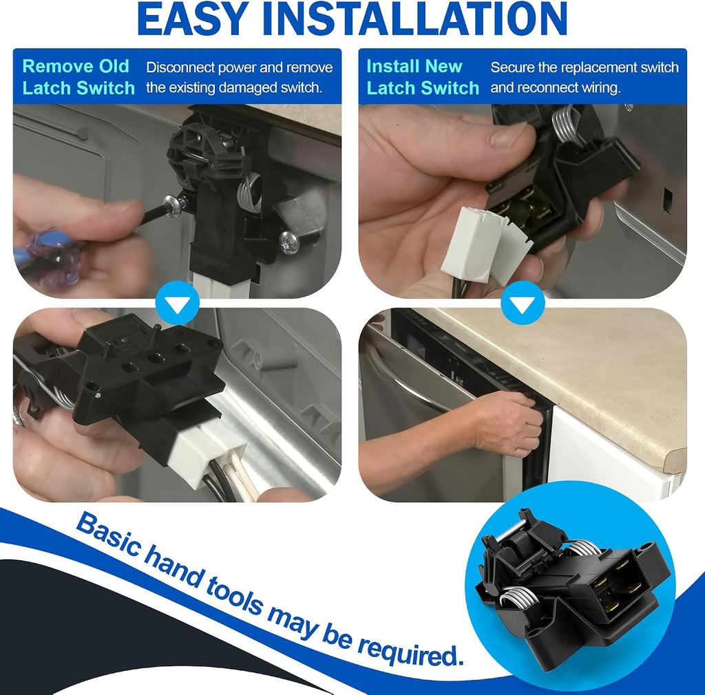 5304516818 Dishwasher Door Latch Switch for Frigidaire Electrolux Kenmore