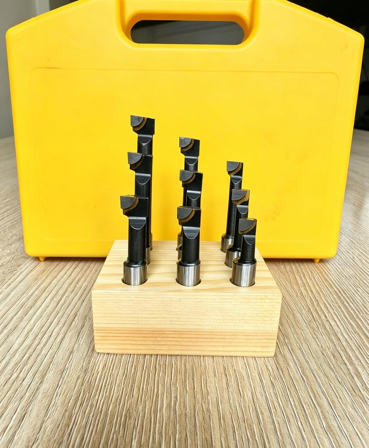 1/2" Shank 9 Pcs Boring Bar Set Carbide Tipped Bars