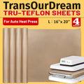 PTFE Teflon Sheets, 16 x 20", 4 Pack | Suitable For Auto Heat Press,For Heat Transfer Paper, For Sublimation Paper