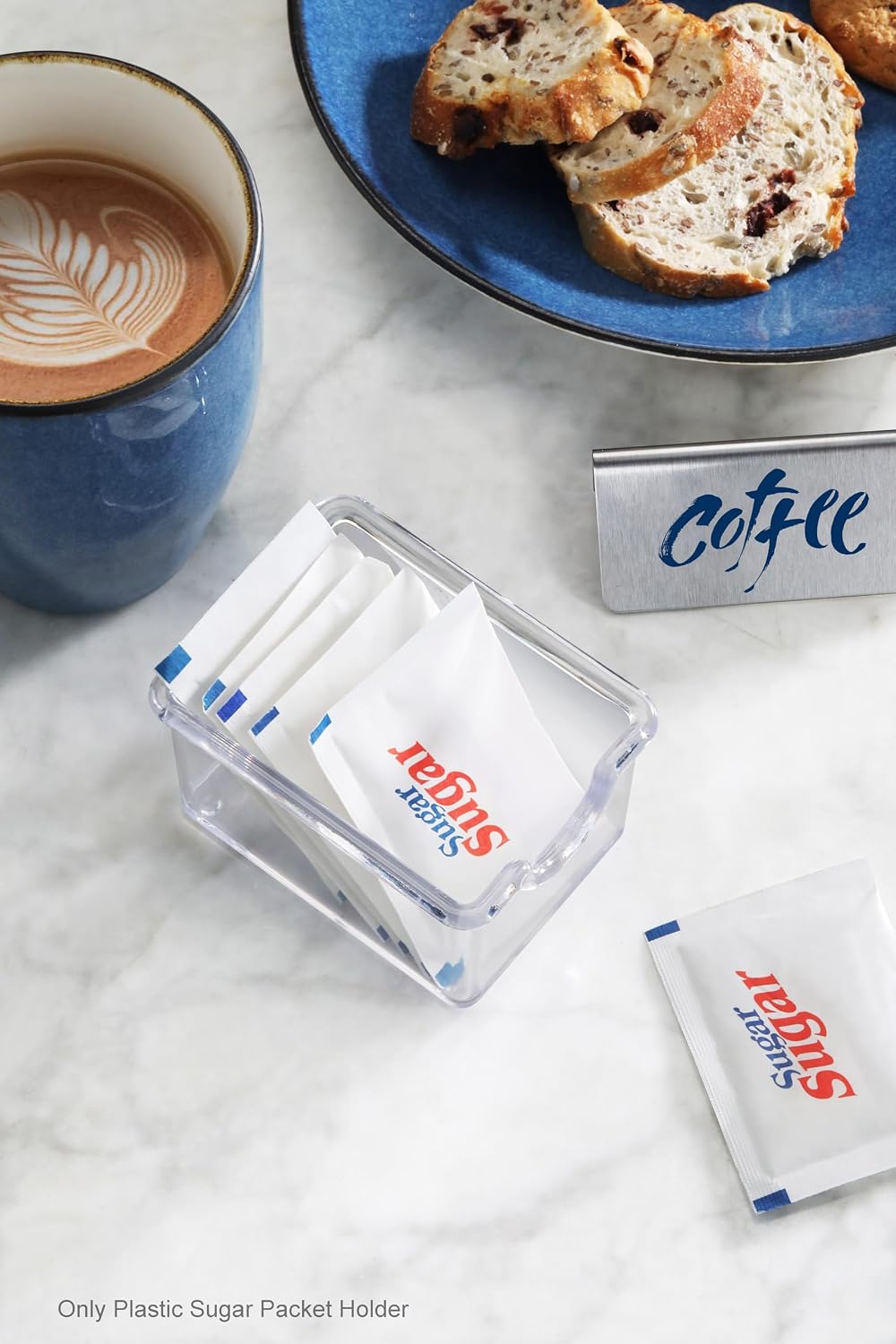 Plastic Sugar Packet Holder, Clear, Set of 12