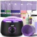 Waxing Kit for Women, Brazilian Bikini Hard Wax Warmer Home Use | 51 Accessories, 6 Bean Formulas, Fast Heating Pot