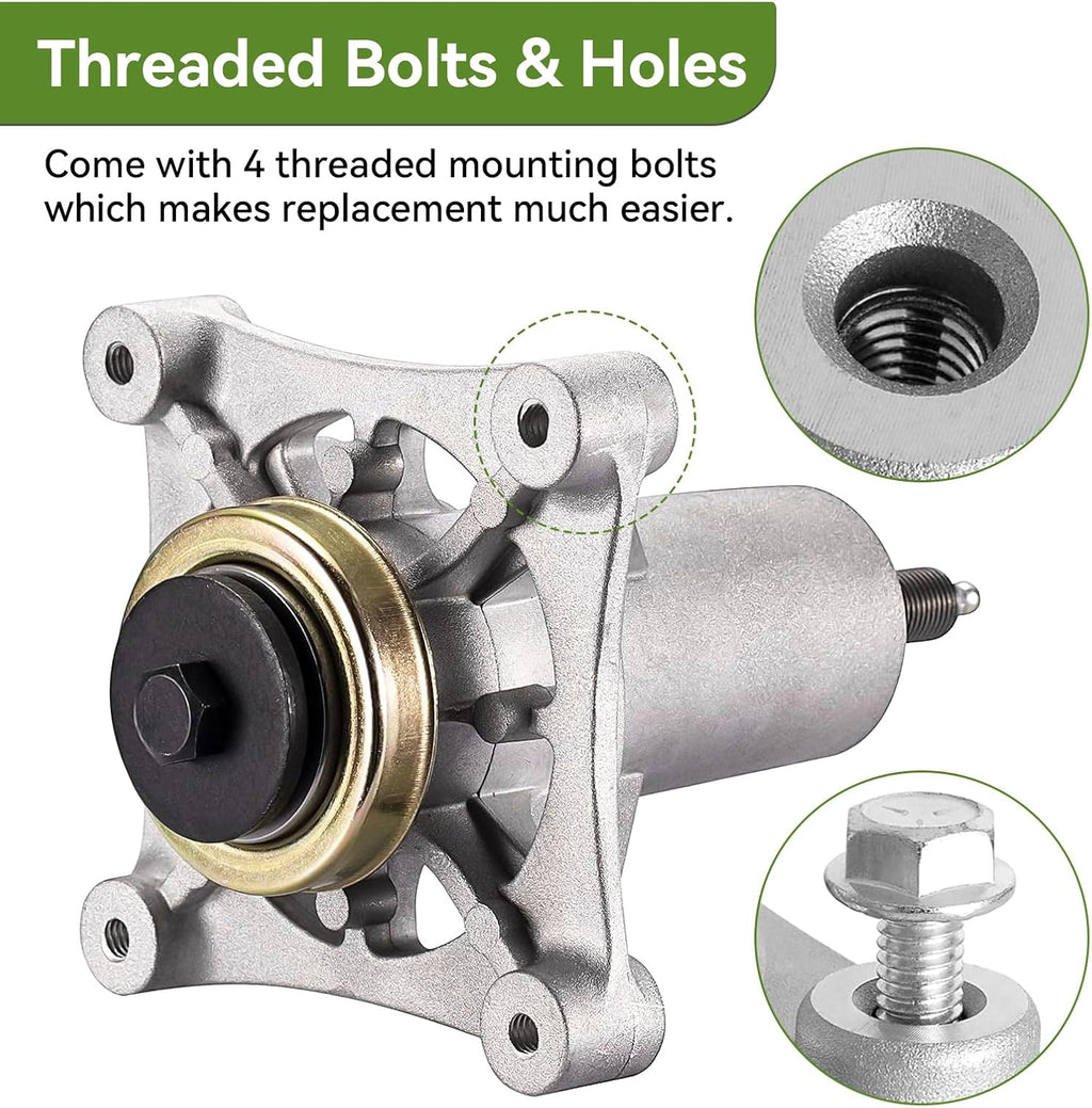 Spindle Assembly Fit for Craftsman HU A riens Pou lan - Mandrel Spindle Fit for 42" 46" 48" 54" Mower Deck, with