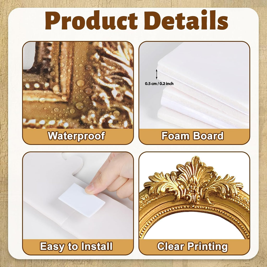 32 x 24 Inch Foam Board Photo Booth Props Wonderland Golden Photography Decor Creative Friends Party Selfie Photo