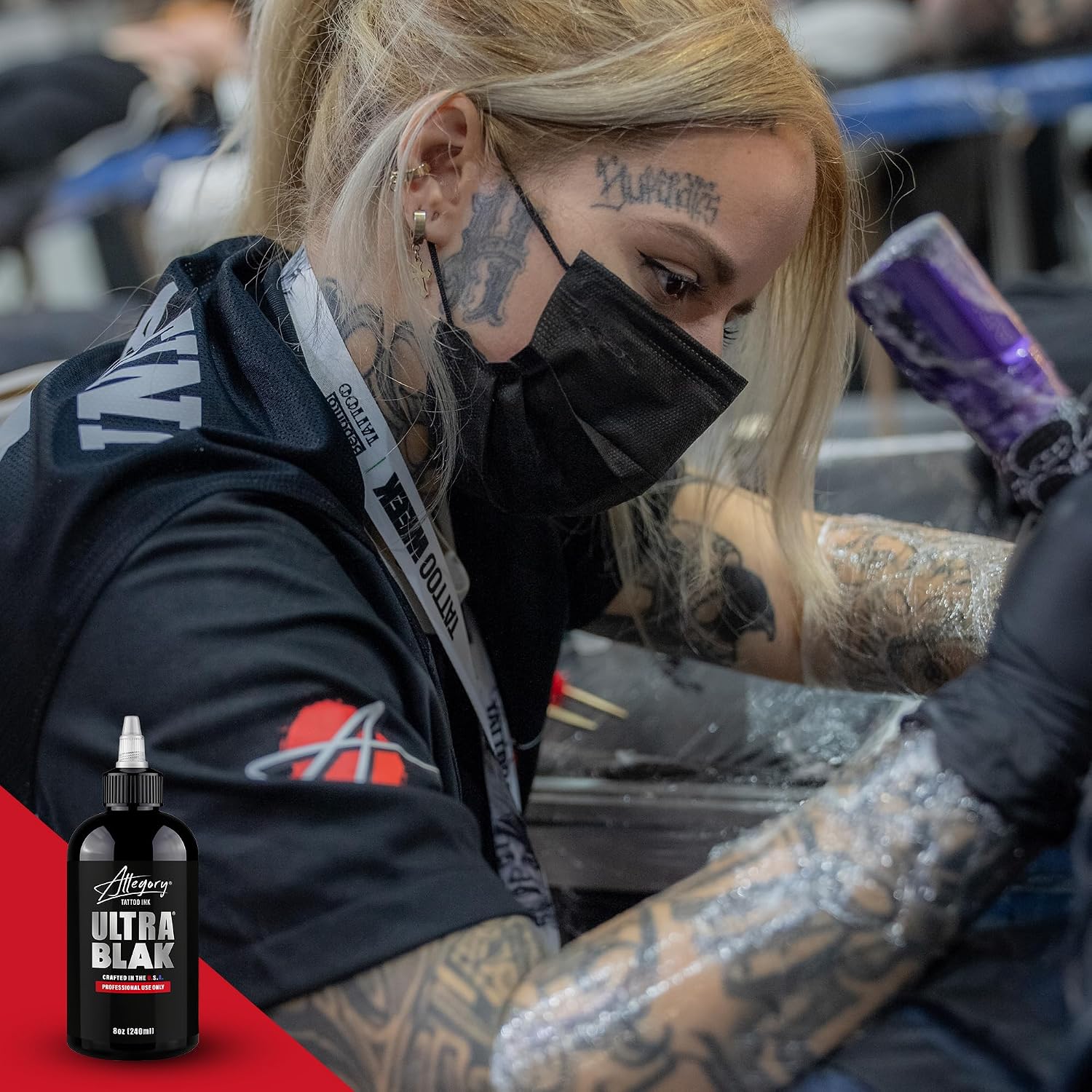 Tattoo Ink – Ultra Blak, Premium Black Tattoo Ink, Perfect for Lining and Shading, Smooth, Consistent Pigment, Vegan