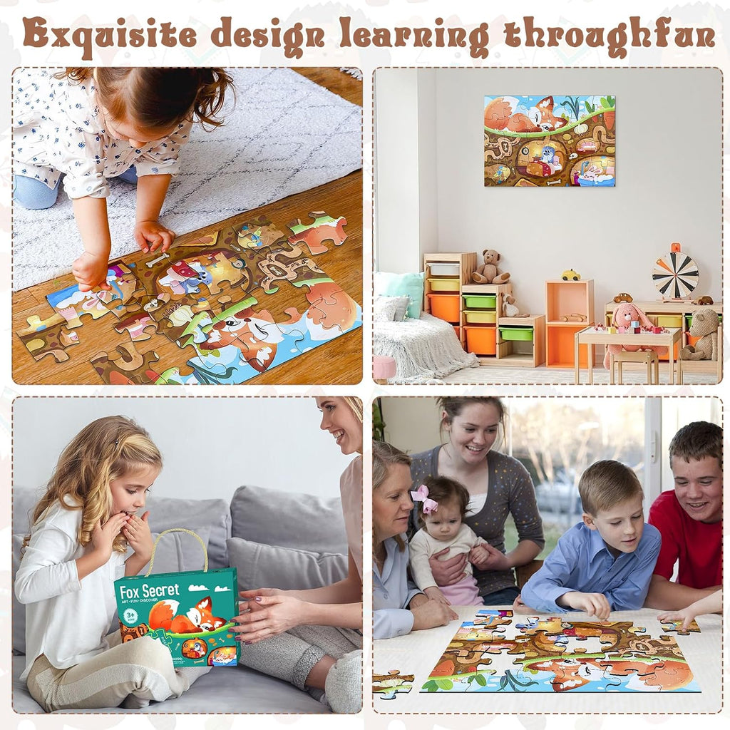 Jumbo Floor Puzzle for Kids, Large Jigsaw Puzzles 24 Piece for Kids Ages 3-5,Preschool Learning & Education Toys