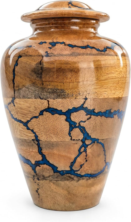 Handcrafted Decorative Wooden Urn for Human Ashes Adult Male Female, Wooden Urn Box for Pets, Memorial Urn, Funeral