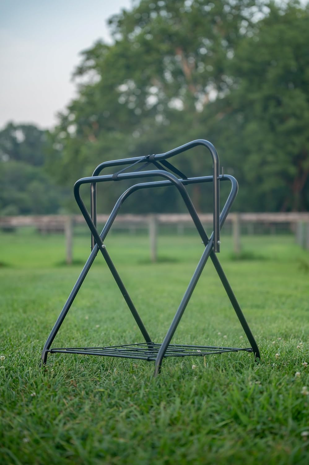 Portable Folding Saddle Rack, Full Size, Powder-Coated Steel