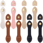8 Sets Leather Snap Buckles Snap Button Closure, 5 Colors