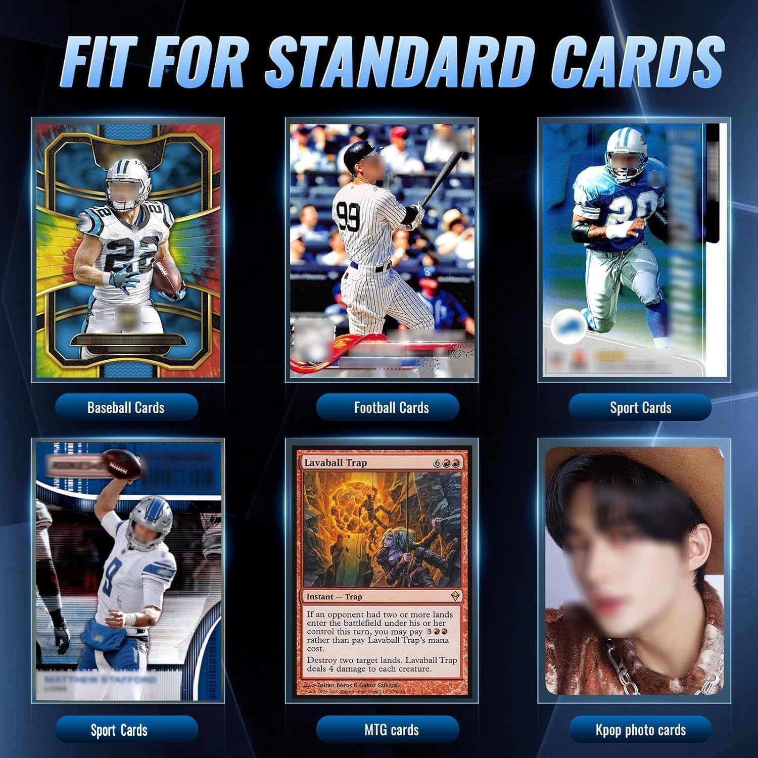 600ct Clear Card Sleeves for Trading Cards, Baseball Sports Soft Sleeves | Ultra Soft Plastic Card Protector Sleeve