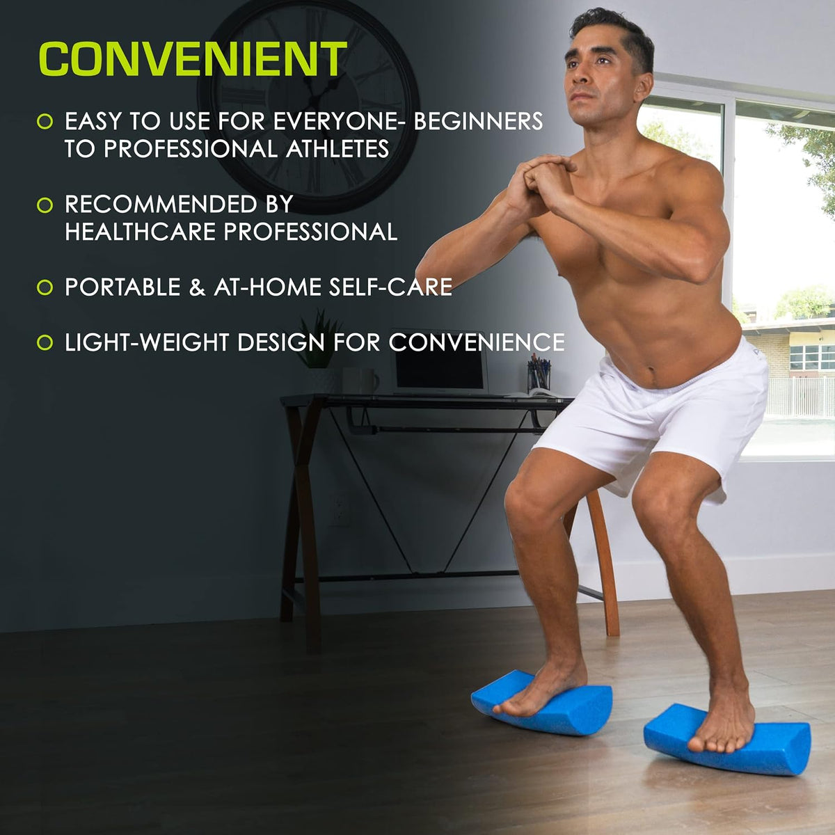 Flex Foam Rollers for Muscle Massage, Physical Therapy, Core & Balance Exercises Stabilization