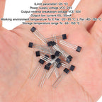 20 Pack A3144 Hall Effect Sensor 3Pins Magnetic Detector for Arduino DC 4V-24V Hall Effect