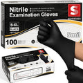 Black Nitrile Gloves, Gloves Disposable Latex Free, Powder Free