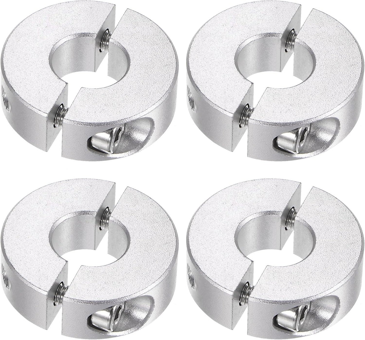 HARFINGTON 4pcs Double Split Shaft Collar for 12mm Shaft, 30mm OD, 10mm W
