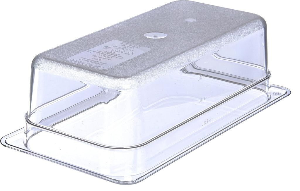 Plastic Food Pan 1/3 Size 4 Inches Deep Clear