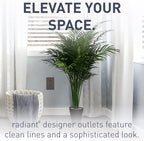 Legrand radiant 15 Amp Tamper Resistant Decorator Outlet Brown 1 Pack