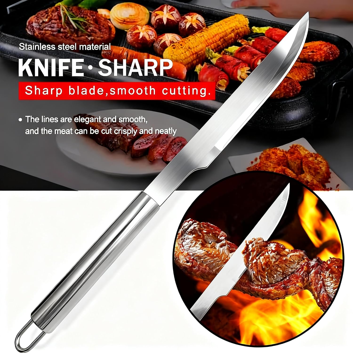 Small Travel 5-Piece 304 Stainless Steel Grill Tool Set with Storage Case – BBQ Grilling Accessories, Ideal Gift for