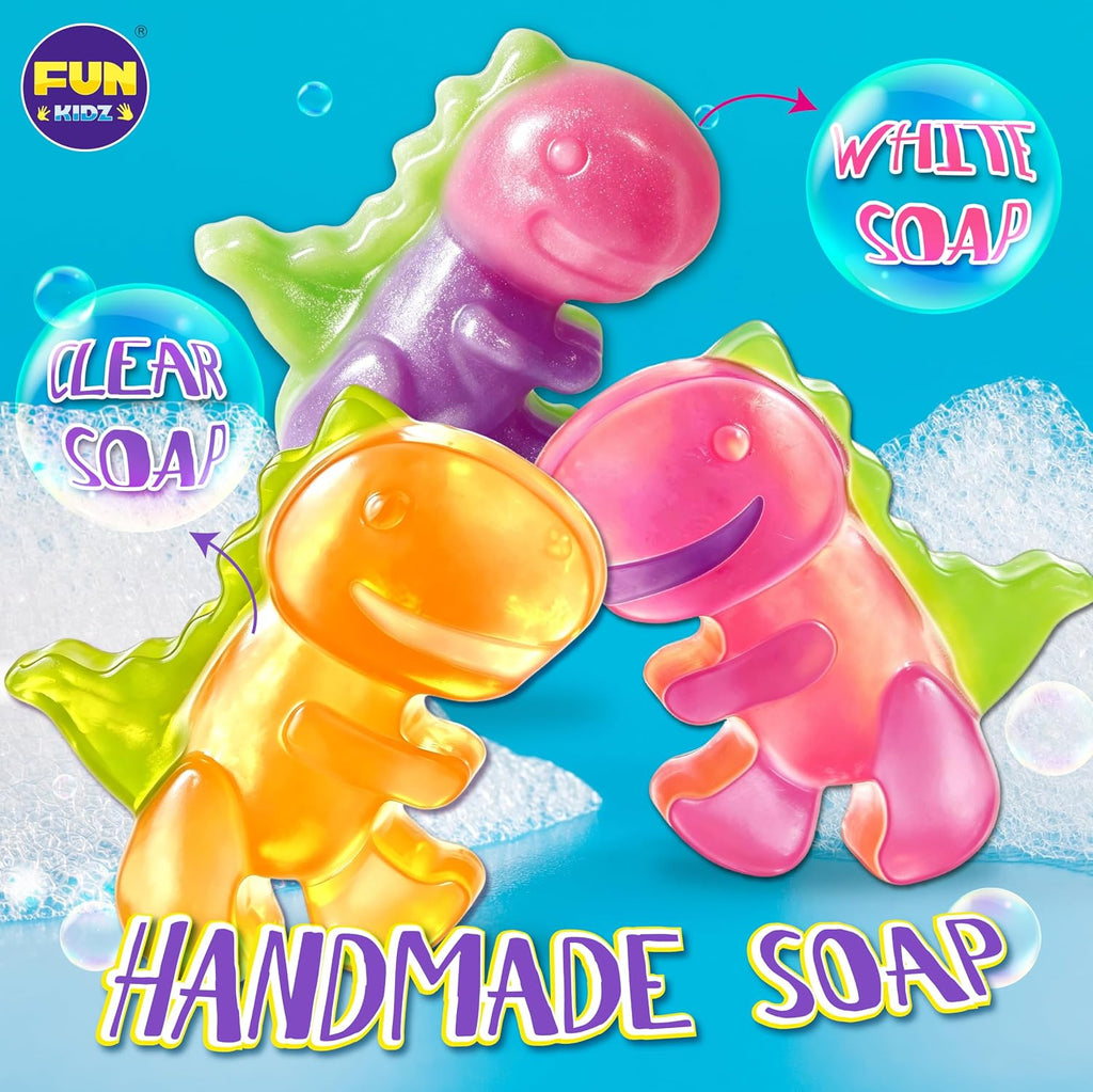 Kid Soap Kit, FunKidz Soap Making Kit for Kids for All Ages DIY Crafts Kits STEM Science Activity Gift for Girls and
