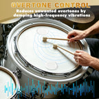 Drum Accessories Set: 30 Drum Dampeners Gels + 2 Drum Keys