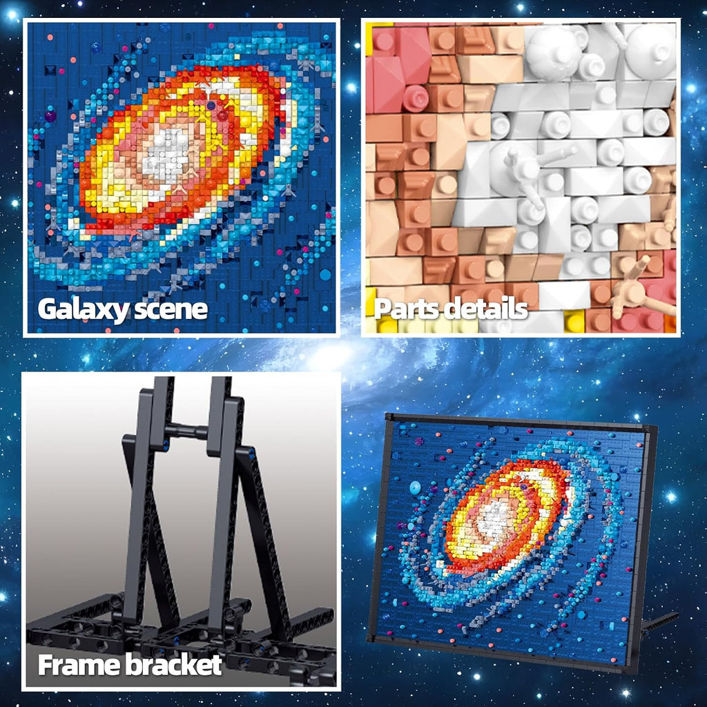 Milky Way Galaxy Micro Mini Building Block Art Model, Mini Bricks Sets Creative Ideals Gifts for 12+ Boys Girls