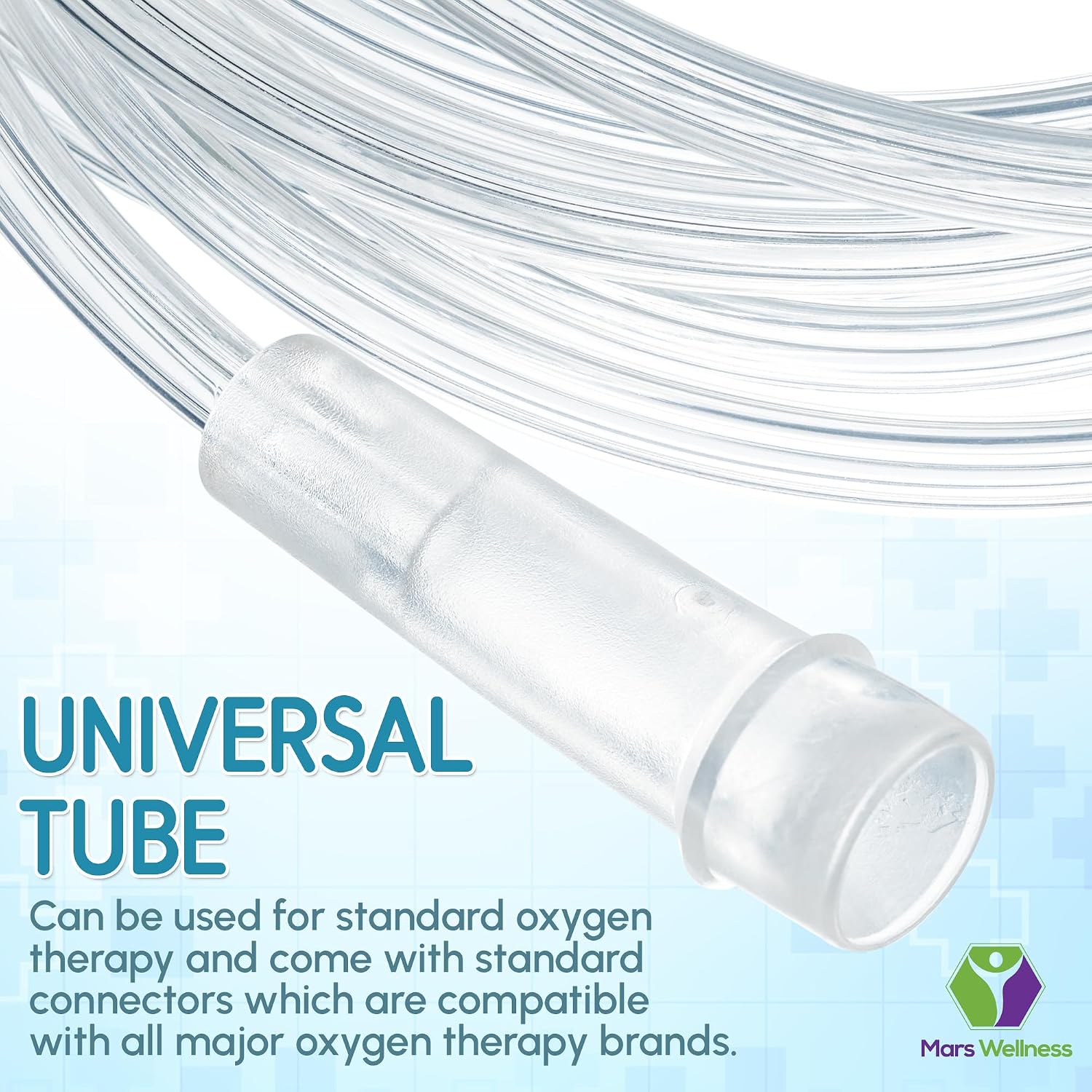 Oxygen Tubing - Clear Crush Resistant Oxygen Tubes - 7 Foot