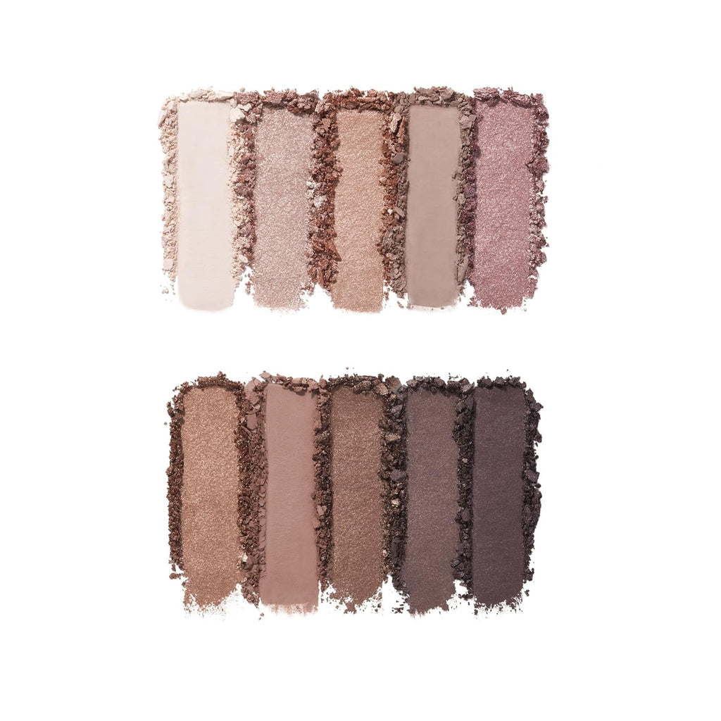 Perfect 10 Eyeshadow Palette, Nude Rose Gold | Ten Ultra-pigmented Shimmer & Matte Shades, Creamy & Blendable