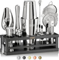 Mixology Bartender Kit Bar Set | 16-Piece Cocktail Shaker Set | Martini Barware Mixing Tools for Home Bartending |