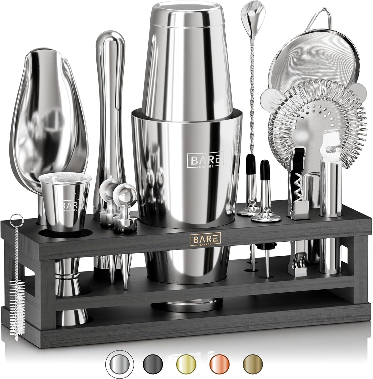 Mixology Bartender Kit Bar Set | 16-Piece Cocktail Shaker Set | Martini Barware Mixing Tools for Home Bartending |