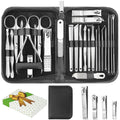 26-Piece Professional Manicure and Pedicure Kit, Nail Clippers Set, Stainless Steel Nail Care Tools with Travel Case
