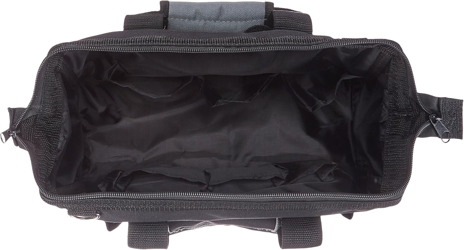 Durable Wear-Resistant Tool Storage Bag with Adjustable Shoulder Strap, Portable Tool Organizer, 16 Pockets, 12 in