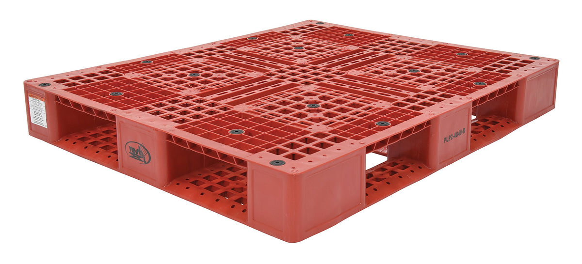 PLP2-4840-RED High Density Polyethylene Pallet, Red
